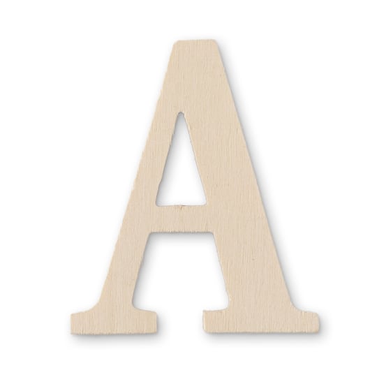 12 Pack: 3" Chunky Wood Letter by Make Market